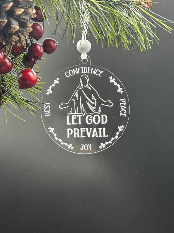 Let God Prevail Ornament with Promised Blessings - Image 3