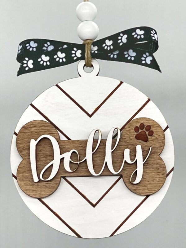 Dog Bone Christmas Ornament