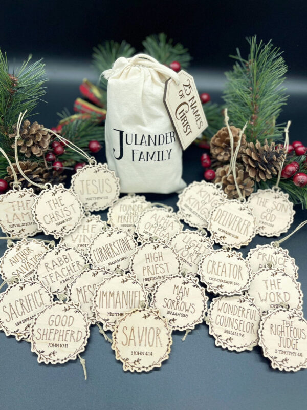 25 Names of Christ Ornament Advent